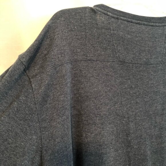 Arrow Mens  XXlg Long Sleeve Henley in Navy Blue - Picture 11 of 15